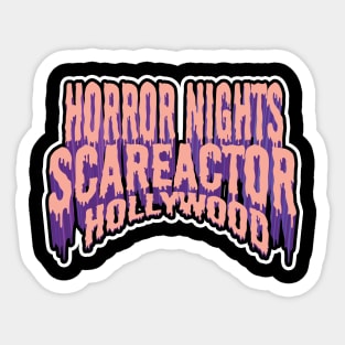 SCAREACTOR HOLLYWOOD (PURPLE) Sticker